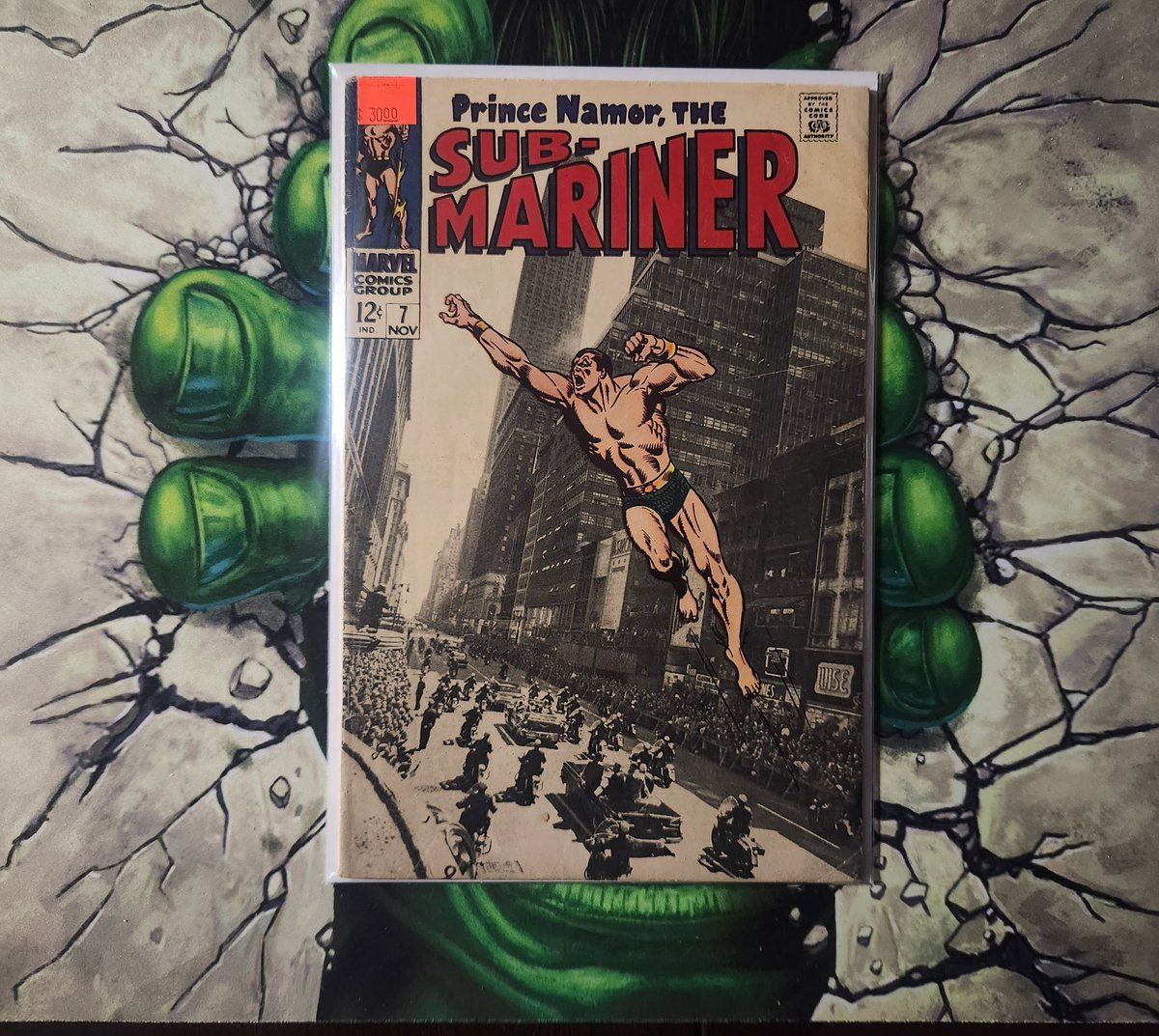 Prince Namor, The Sub-Mariner #7.  I bought this from Heroes in Cambell, CA, for $15. They have a lot of back issues half off. I love this  photo cover.

24 E Campbell Ave, Campbell, CA 95008

#OldComicBookDay
#MarvelComics
#Namor
#SubMariner

@heroescomicbook