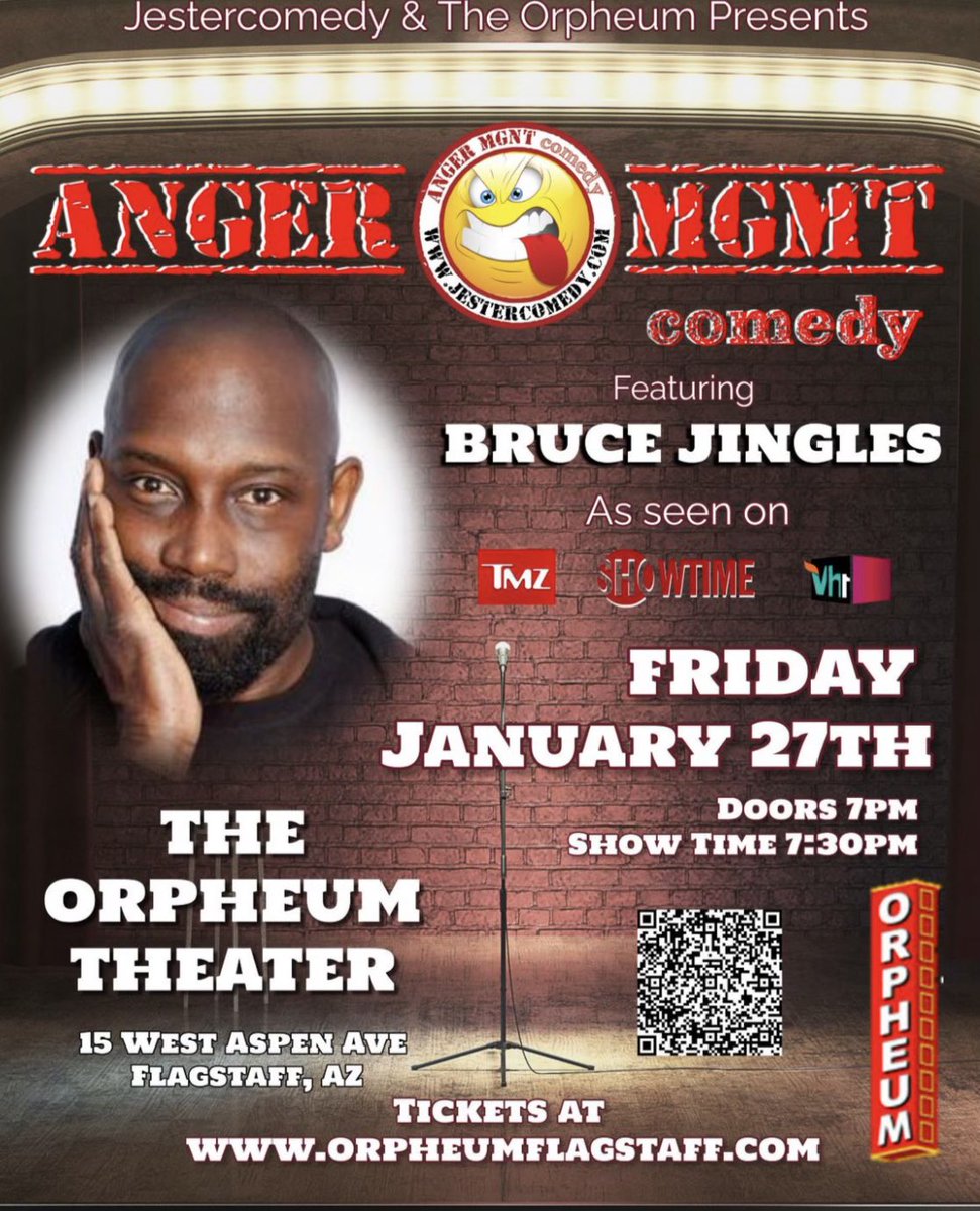 Daniel Bridge-Gadd (@pvqb10) on Twitter photo BACK IN FLAGSTAFF!! This Friday 1/27 I'm featuring for <a href="/BRUCEJINGLES/">BRUCEJINGLES</a>
...come get your laughs in 👏🏾wl.seetickets.us/event/Anger-Ma… BACK IN FLAGSTAFF!! This Friday 1/27 I'm featuring for <a href="/BRUCEJINGLES/">BRUCEJINGLES</a>
...come get your laughs in 👏🏾wl.seetickets.us/event/Anger-Ma…