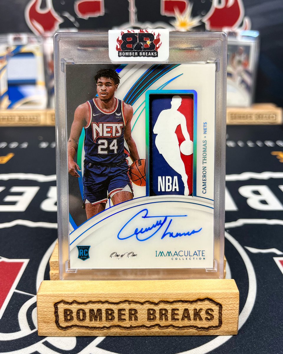 BomberBreaks's tweet photo. Better look at the Cam Thomas 1/1 NBA Logoman Auto pulled from our @paniniamerica Immaculate Basketball breaks! ๐ฃ๐ฅ๐ฅ
@24_camthomas #brooklynnets #nets #oneofone #1of1 #basketballcards #logoman #immaculate #nba #cameronthomas #casebreaks #boxbreaks #thehobby #groupbreaks https://t.co/MNuwpJozVR