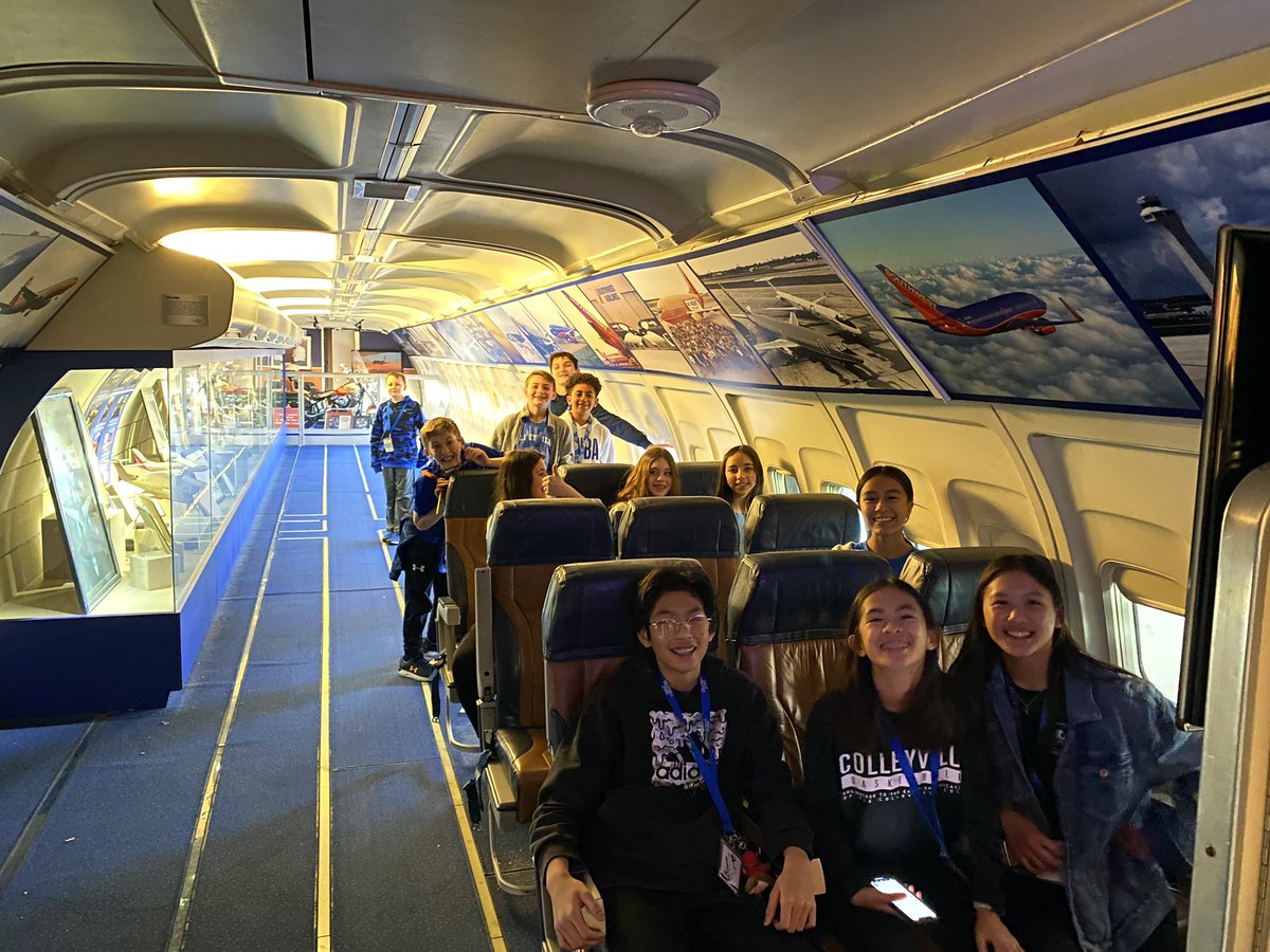 CMSColtsLibrary's tweet photo. Having so much fun at the Frontiers of Flight museum with GTIS classes! Thanks @cmscoltsela for planning a great trip! #TeamCMS https://t.co/NUTeEpsV3c