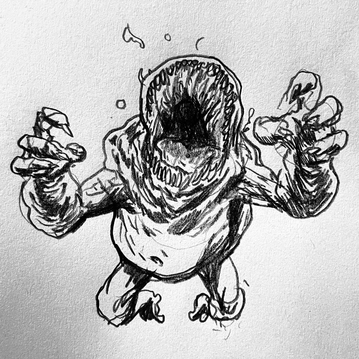 WillPottorffart's tweet photo. Ghoul leaping Monday!
•
•
•
#art #illustration #artist #horrormonster #warmup #monster #drawing #fantasyart #sketchbook #sketch #artwork #horrorlife #creature #artoftheday #horrorart #willpottorff #fiend #ghoul #process #illustrator #studies #creatureart #goblin #sketching https://t.co/rm7yokvOo4
