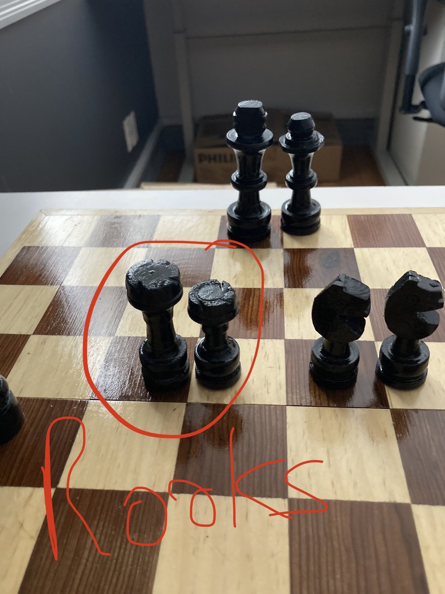 TwitlessPatrick's tweet photo. So I’ve made to 15 years where I work. As a gift for my service I asked for a chess board.

The quality of workmanship is, shall we say, lacking… 🫣 https://t.co/fsUIsaJ2MM