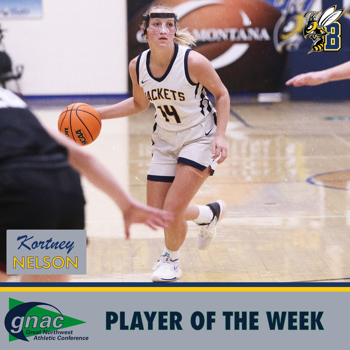 GNAC PLAYER OF THE WEEK🙌

Kortney Nelson is named the GNAC Player of the Week after leading her team to another undefeated week. Nelson had 16 points, 11 rebounds, 6 assists and 4 steals in the win over #6 WWU!

#MSUBWBB | #StrongerTogether