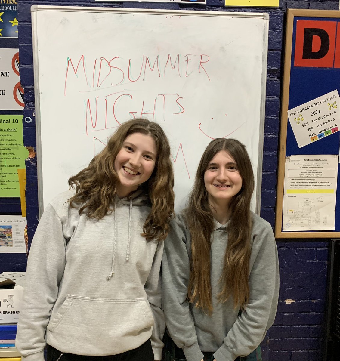 Very much looking forward to seeing these totally ACE and very talented , hard-working human beings Flo and Charlotte this week , both in Midsummer Night’s Dream at Cardinal Newman School , also BOTH playing the role of Puck, on separate nights , obviously ! 
<a href="/CNCS_Drama/">Cardinal NewmanDrama</a>