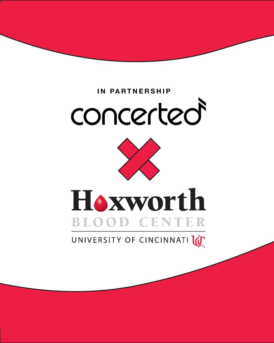ConcertedUSA's tweet photo. We’ve teamed up with @HoxworthUC to increase blood donations in Greater Cincinnati! 🌎✨  

For your donation, you will earn hours to put towards free tickets to your favorite concerts and sporting events. #givebackgettickets 🎶🎟️🏀 https://t.co/EHL0p1vznQ