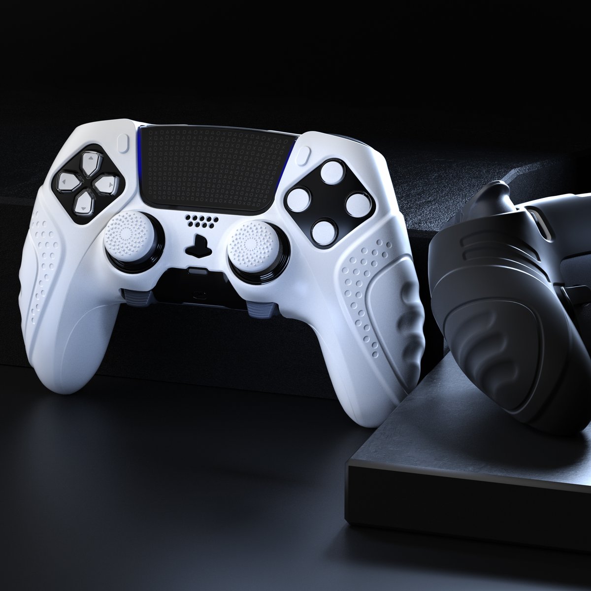 PlayVitalGaming's tweet photo. Pre-purchase NEW silicone cover for the brand NEW Edge controller. 💥

🎮 AVAILABLE NOW: https://t.co/vtmsaQQO3R

#playstation #ps5edgewirelesscontroller #ps5controller #edgecontroller #edgewirelesscontroller #ps5wirelesscontroller #ps5 #ps5gamers #ps5share #ps5release https://t.co/1F3PmJq0SJ