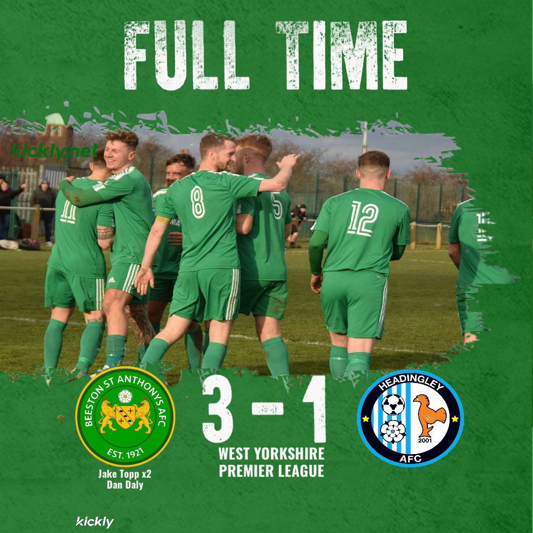 BSAafc's tweet photo. BSA continue their good run of form with a 3-1 victory at home to @headingleyafc 

@jaketopp2 bags another brace and @dalybhoy7 topped his MOTM display off with a goal for himself!

Big thanks to @CastlefordAcad once again for letting both sides use their facilities!

#BSA https://t.co/JUQlseS588