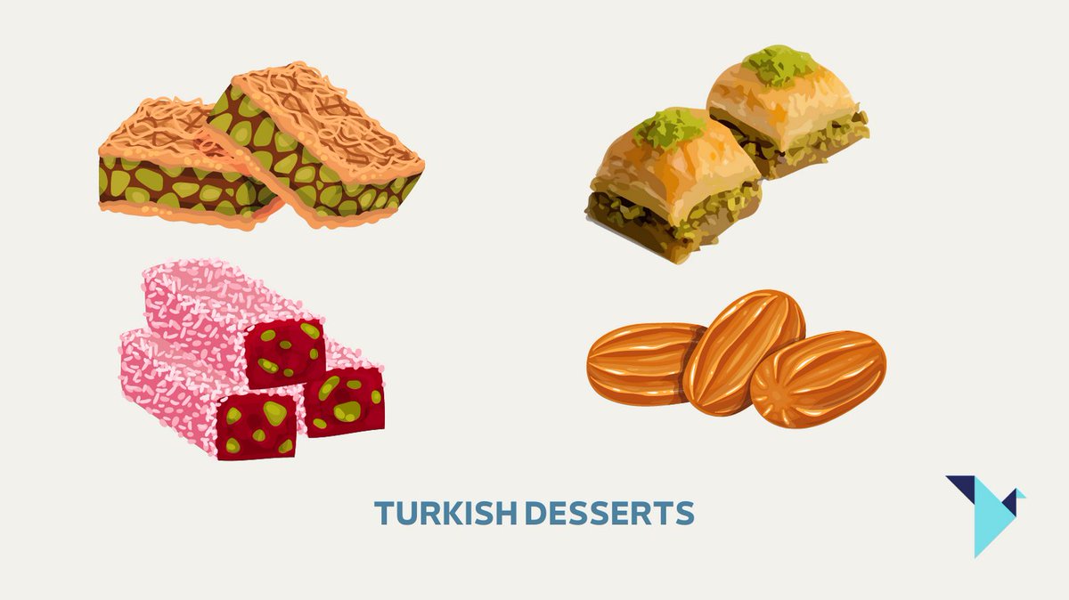 digitalnomadtr's tweet photo. If you are a digital nomad, you must try traditional desserts. So, what's your favorite Turkish dessert?

#dessert #turkishdesserts #turkishdelight #digitalnomad #digitalnomadlife #remotework #travel #trip #tasty #baklava #kadayif

https://t.co/XvWhgvgoYy https://t.co/VoygmHluVP