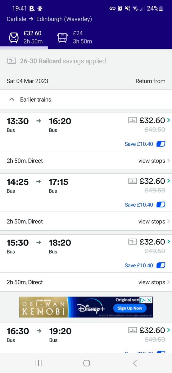 Ems__93's tweet photo. @thetrainline hi, why is there a bus replacement on the w/end of 4th March from Carlisle to Edinburgh? There are trains running Carlisle to Newcastle and Newcastle to Edinburgh? https://t.co/CDwXiLDqNC