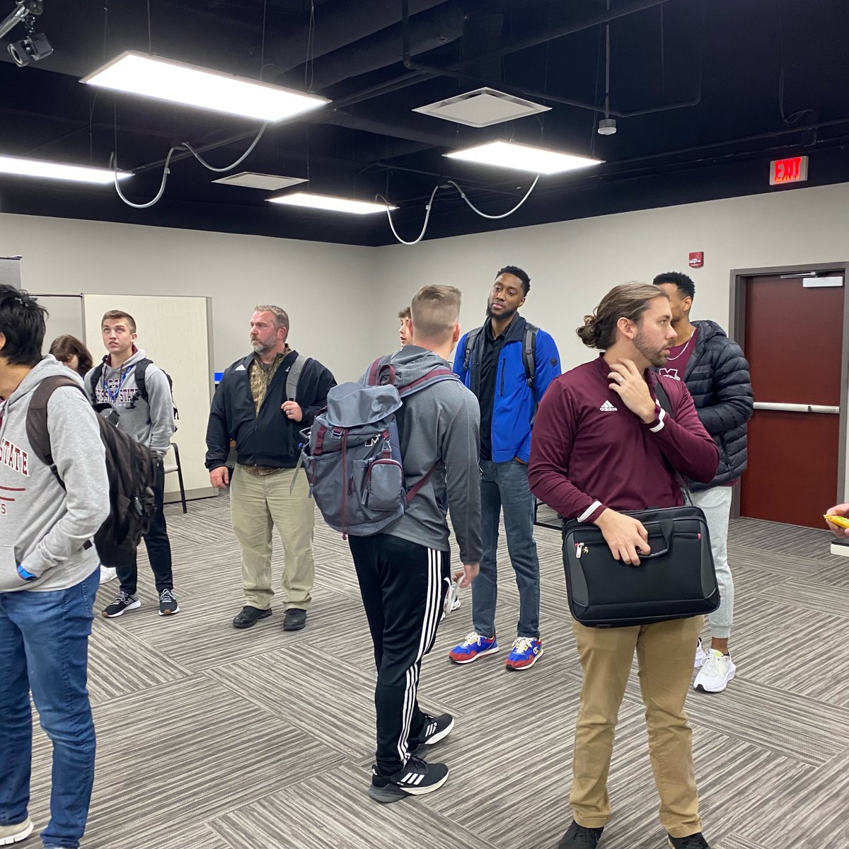 msu_aei's tweet photo. A much needed catch-up with the team in our AE Research Lab! It was great to see some of our team having a chance to come together to see our new facility and prepare for the semester ahead! #AthleteEngineering https://t.co/IBa9MiiVvD