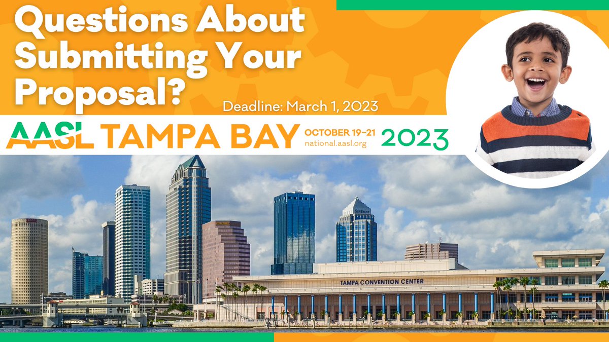 aasl's tweet image. Questions about submitting your proposal for #AASL23?
Ask us here!
Session proposals are due on March 1, 2023.
ala.org/aasl/conferenc…