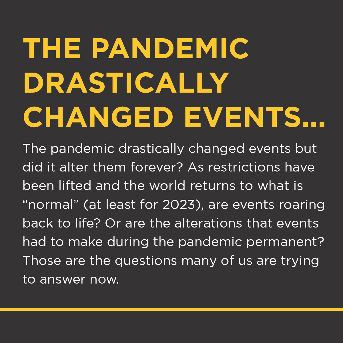 KahnMedia's tweet photo. The pandemic drastically changed events but did it alter them forever? While we know digital events are here to stay, we cover the comeback of experiential events, and how they've changed with our dos and don'ts to give you tips on creating a successful event in 2023. https://t.co/1wNgy3yfGD