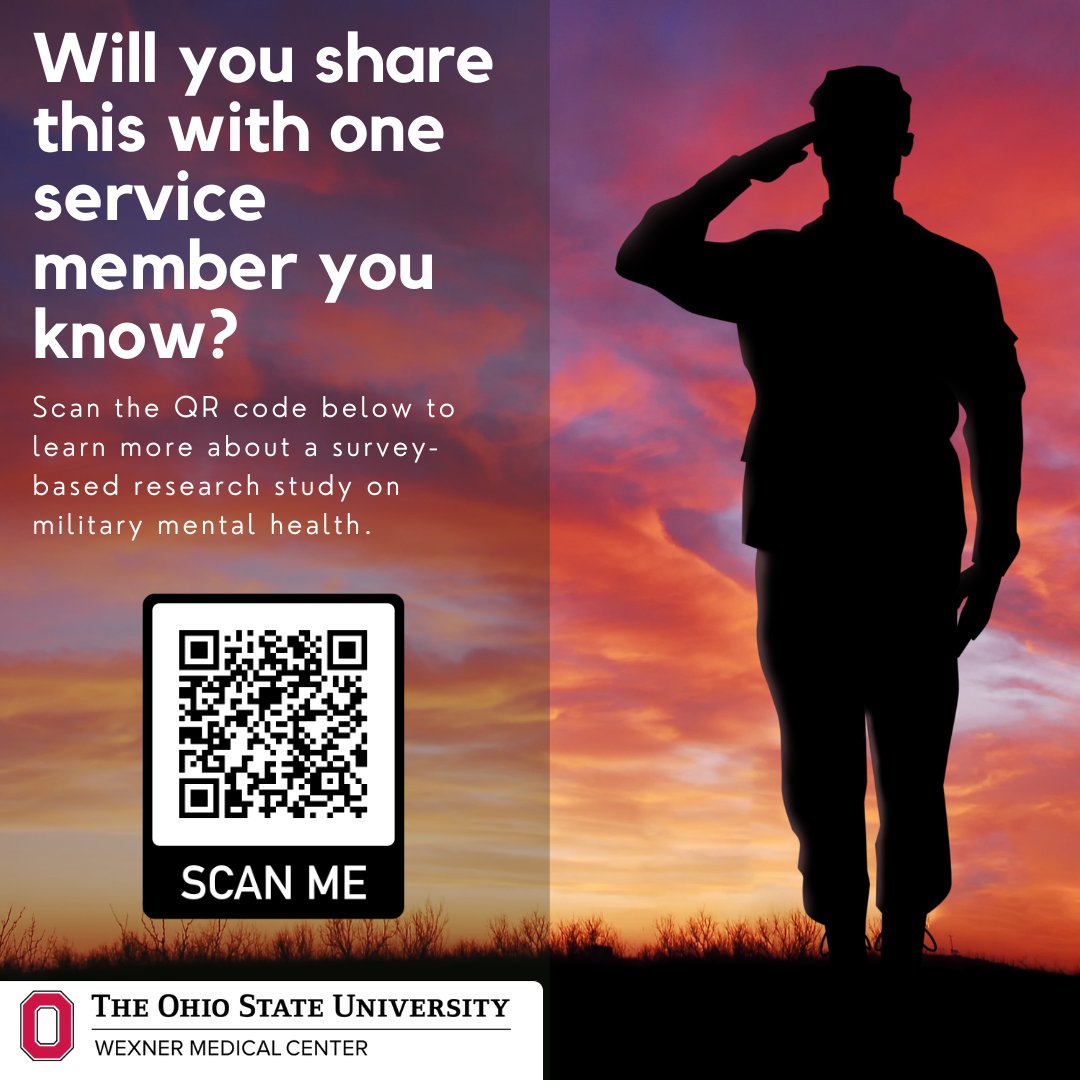 Please share widely with any military personnel you know. Participants may earn up to $338 for completing all study surveys and follow-ups focused on self-help strategies for reducing emotional distress. I'm happy to answer any questions!