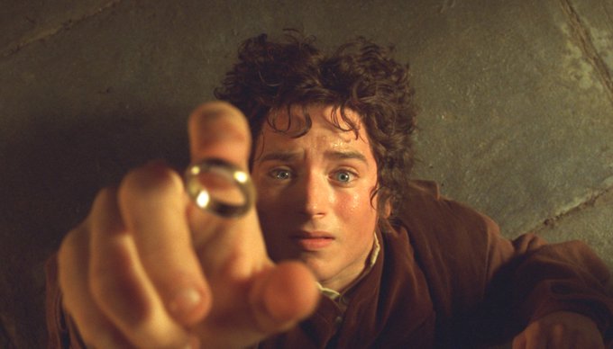 Elijah Wood as Frodo in The Lord of the Rings trilogy 