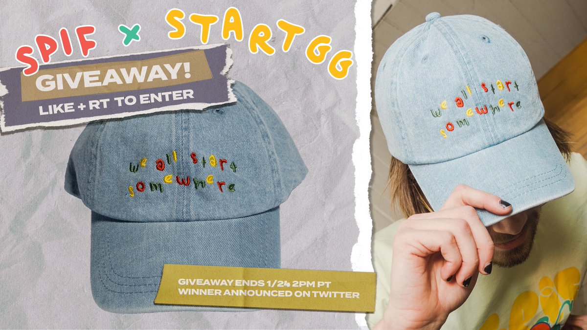 SPIFspace's tweet photo. Free stuff? Free stuff. 

We’re giving away a denim cap from our SPIF x STARTGG collab! Like + Retweet this post to be eligible to win. 

Our shop is about to close too, so grab the limited edition items while you still can!

https://t.co/4wltZ8fOpH https://t.co/cgjWRIjcDc