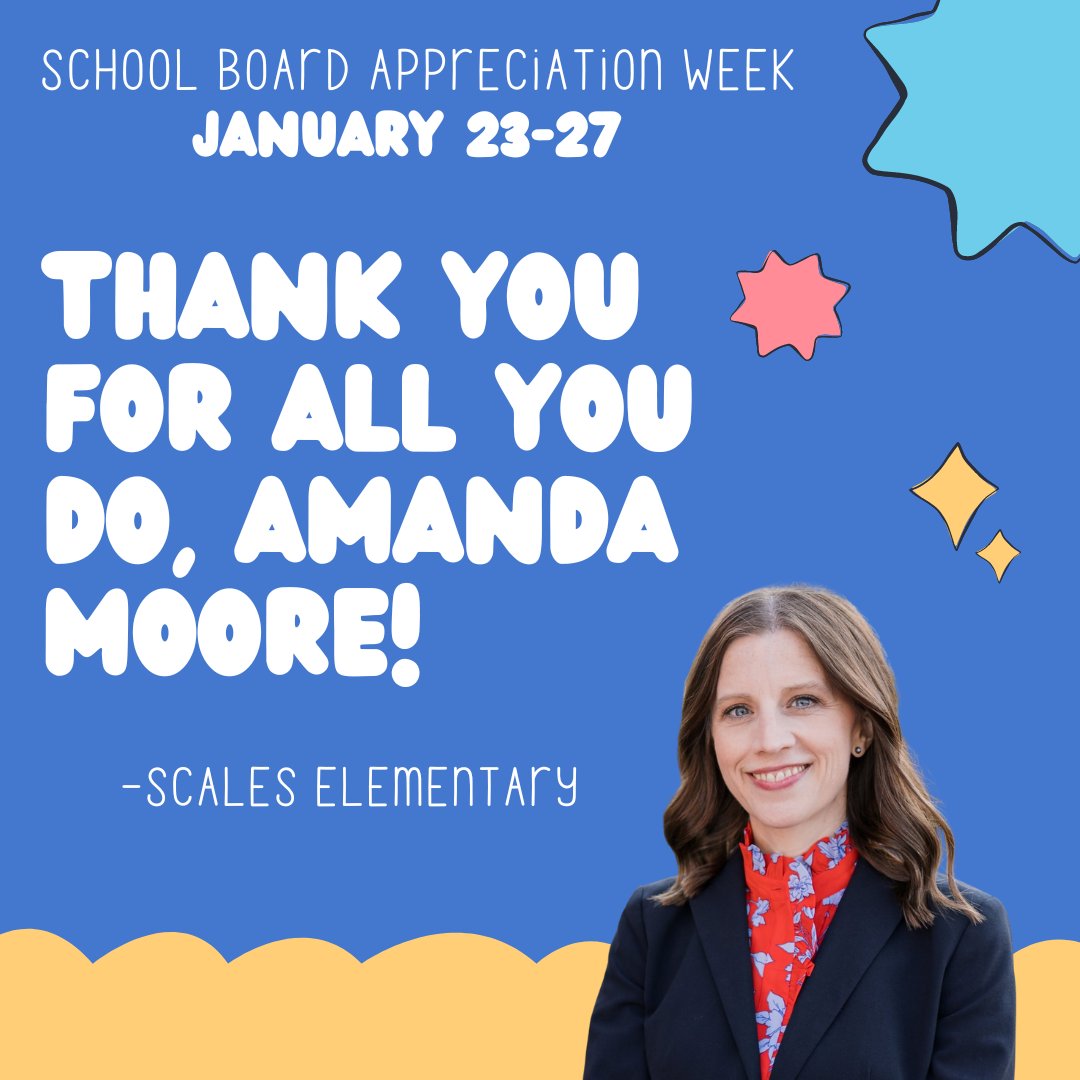 Happy School Board Appreciation Week! Thank you to all the school board members for their hard work each and every day!