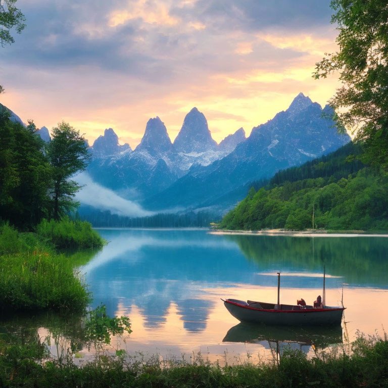 IrnestKaplan's tweet image. I used Deep Dream Generator to make these images from text using AI 

#DeepDreamGenerator

Text : “a peaceful scene with still water, a boat and mountains in the background”

Very nice! But that was easy