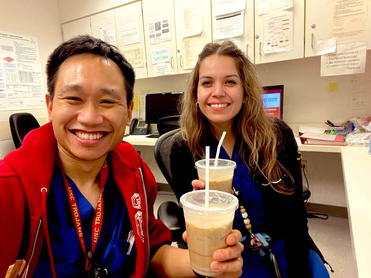 ArichaiMD's tweet photo. When it’s 20hrs into your call, 3am still 4hrs before help arrives, sick babies only getting sicker, and your RN gave you refreshing ice coffee as a lifeline. It makes you appreciative the awesome team you have around you. #getthroughittogether https://t.co/hjD8Cb2n22