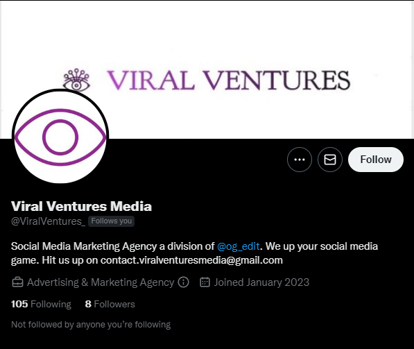 OG_Edit's tweet photo. Disclaimer: 
@ViralVentures_ is not a division or affiliated with our company. Any claims made by @ViralVentures_ regarding association with us are false. We do not endorse or support any products or services offered by @ViralVentures_. 
#notaffiliated #falseclaims https://t.co/BsyYvsOQIF