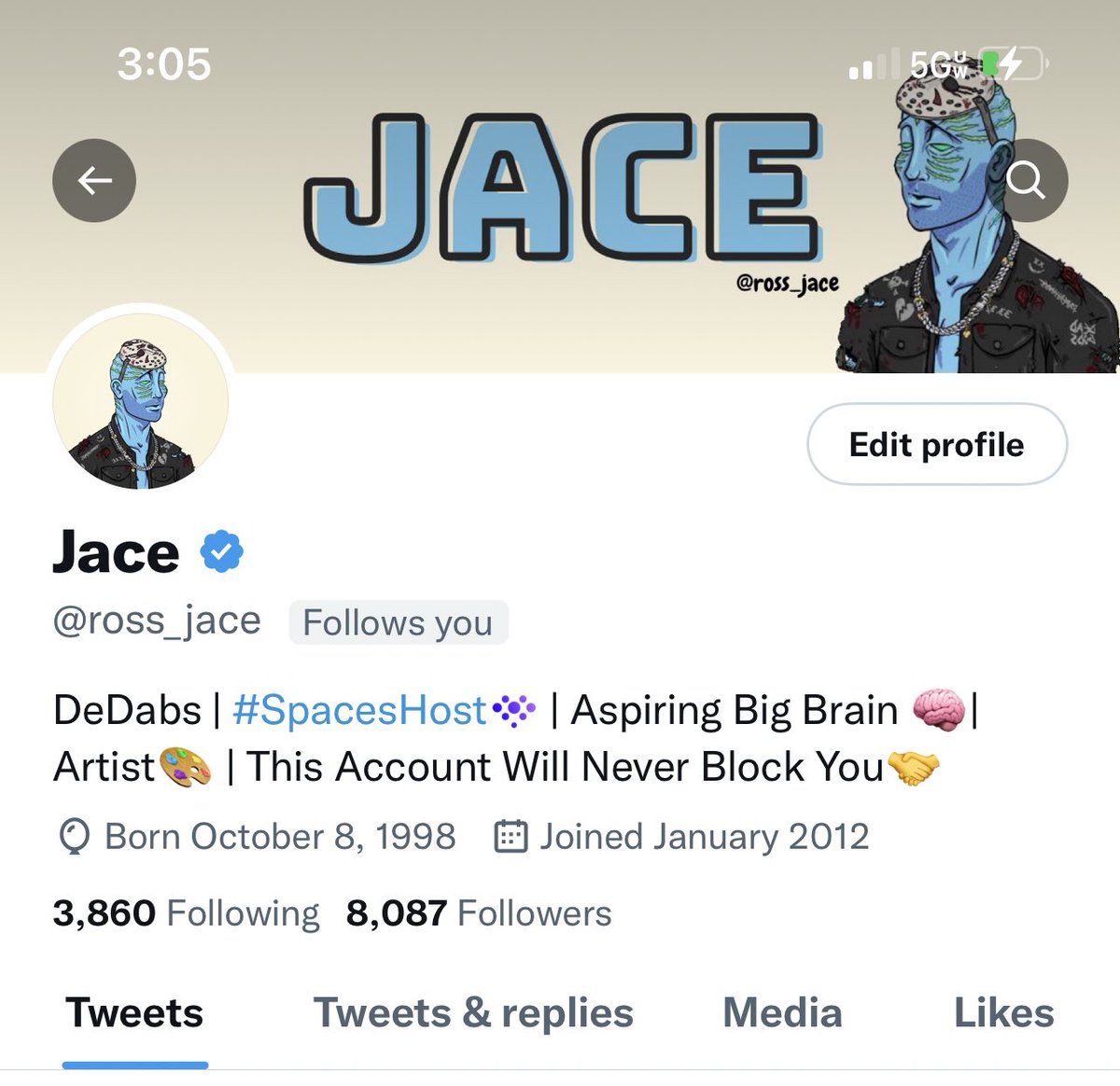 Do you follow yourself?