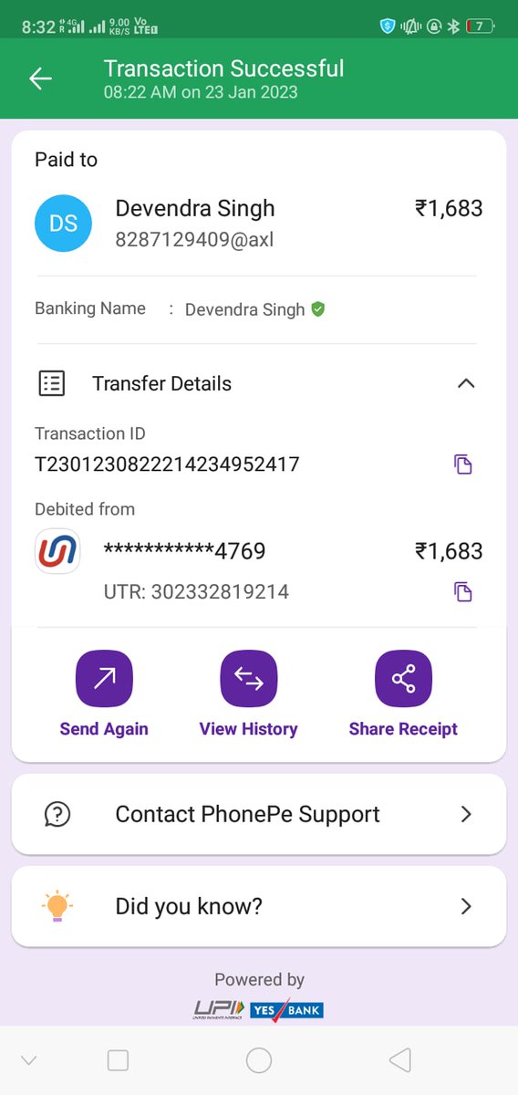 MuskanSengar2's tweet photo. A driver from your company take 1515 from me extra the ride fare was 168 and i paid 1683 driver take my phone to confirm their name and he right 3 after 168 please help me he blocked my no. From everywhere.  @Uber_Support @Uber @Uber_India https://t.co/kuI56MWHOf