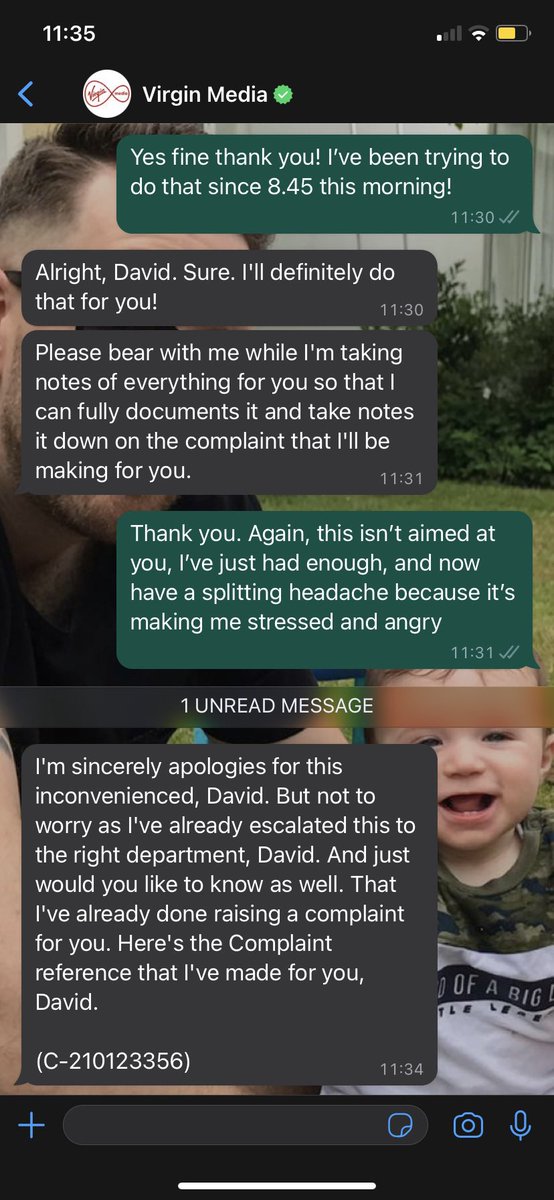 Fordi84's tweet photo. @virginmedia any chance there’s still someone in the company who understands customer service? After attempting to sort this for the past month, I spend over 3 hours to raise complaint &amp; get this pathetic response! Genuinely never experienced such poor customer service EVER! https://t.co/MRGpGjcFlB