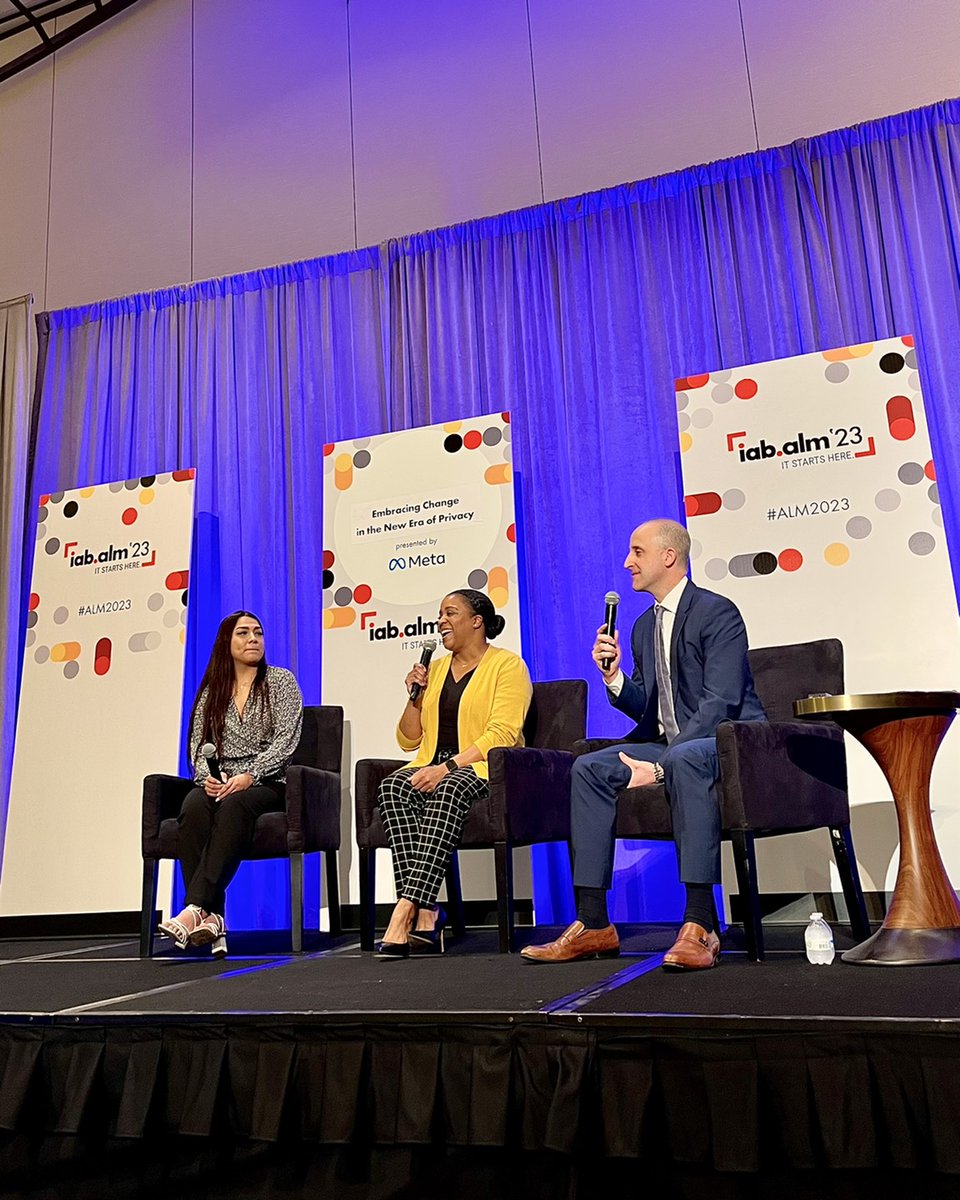 internet4growth's tweet photo. Today at @IAB’s Annual Leadership Meeting, small business owners Celinda Cruz-Arce of @CellysSweets  and LaKita Anderson of @SimplyLakita took the stage to discuss how the politics of data privacy can negatively affect small businesses and content creators like them. #ALM2023 https://t.co/yoJQz3DCni