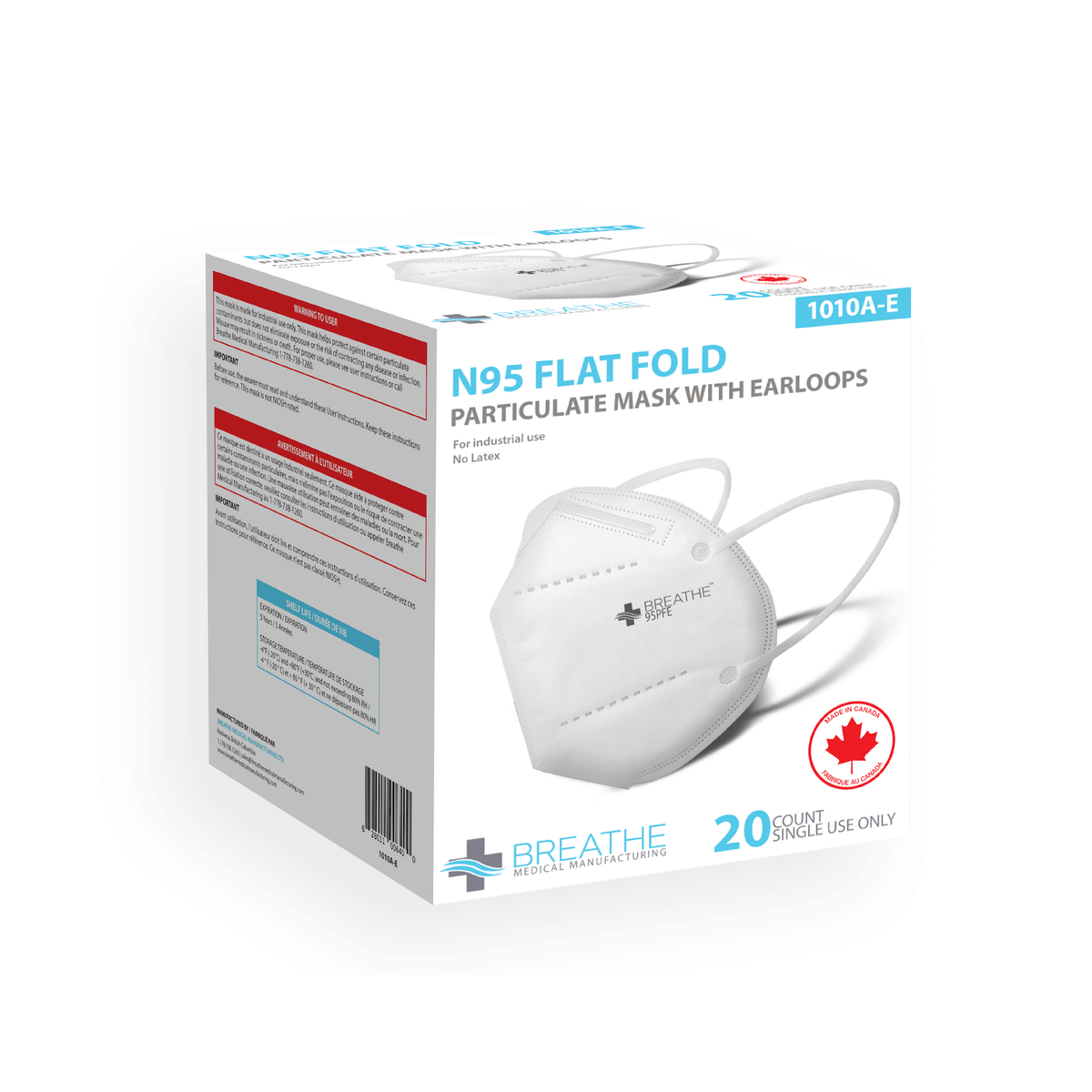 canshieldppe's tweet photo. We just received a new shipment of our popular Breathe Flat-fold masks with earloops! 😷

These masks are not considered medical masks but they're a customer-favourite because they offer a ≥ 95% PFE rating. 

They're on sale for $23.99 /box of 20 masks.

https://t.co/tYbhkGu9LG https://t.co/lwl8kCmDX8
