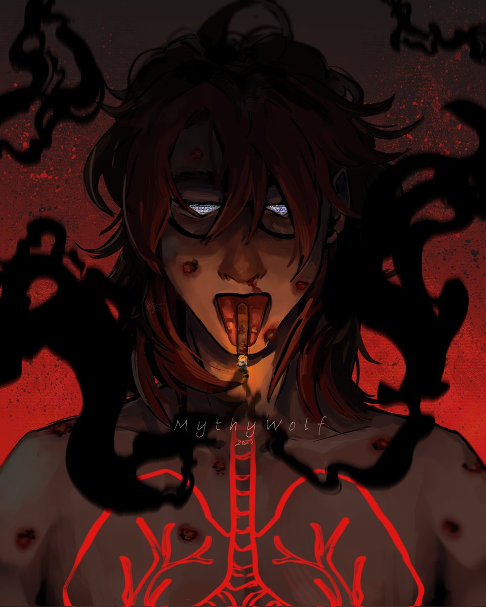 MythyWolf's tweet photo. TW!! Cigarette burns.

Childhood burns.

Wooop, first finished illustration of 2023 and its a doozy. Dont smoke its kinda cringe tbh.
.
.
.
.
#art #illustration #digitalart #Digital #vent #ventart #artwork #digitaldrawing #digitalartist https://t.co/nJzEcXzODb