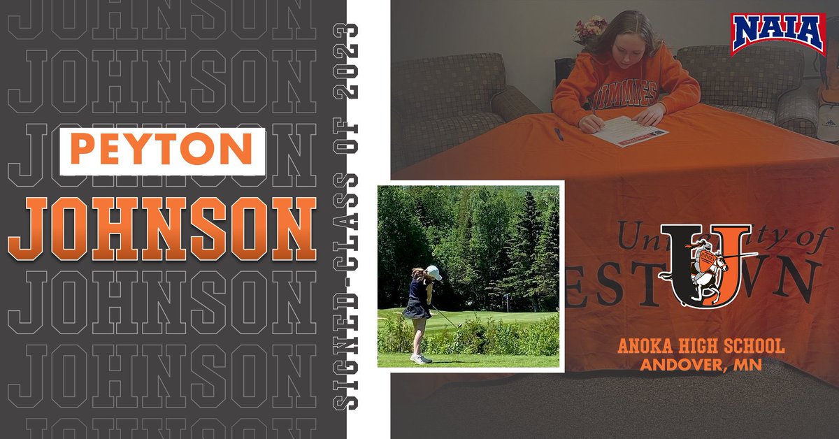 uj_jimmiesgolf's tweet photo. 🚨COMMIT ALERT🚨
We are thrilled to announce the signing of Peyton Johnson to our Women’s Team! Welcome to the Jimmie Family! #JimmiePride #LetsRide #BuildingForeTheFuture #WhosNext https://t.co/tmcOoSU8yM