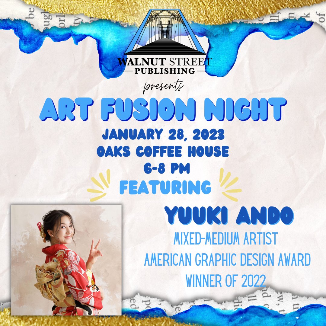 WSPubCHA's tweet photo. 5 more days 🎉
Yuuki Ando and Sam LaStarr are two of the visual artists displaying their artwork at Art Fusion Night!
Keep an eye out for more artist announcements leading up to the event on Saturday! https://t.co/gyJ80QuVuQ