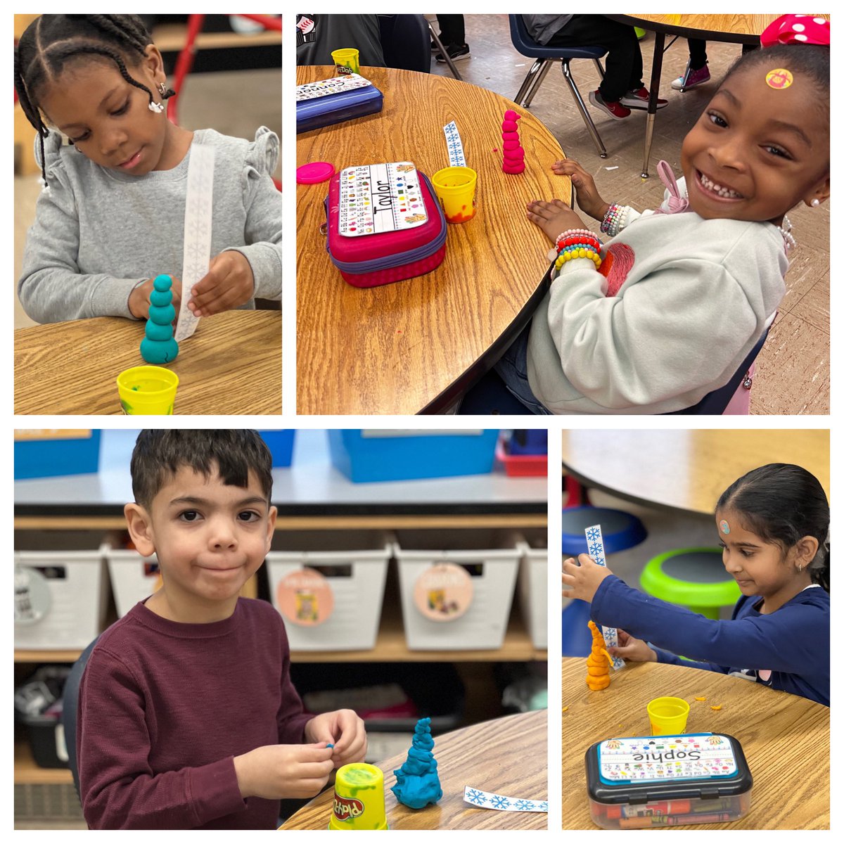 After reading the story, “The Biggest, Best Snowman”, mathematicians in room 29 were challenged to build the biggest snowman out of Play-Doh. ☃️ #kindergarten #teamwillow <a href="/WillowRoadVS13/">Willow Road School</a> <a href="/VS13UFSD/">ValleyStream13UFSD</a>