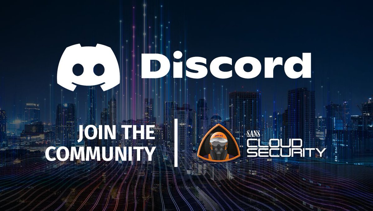 Join me tomorrow at 12PM EST for SANS Cloud Security office hours. This is an hour long Discord video session where you can ask me anything! Join the SANS Cloud Security Discord here: discord.com/invite/umWK85g…

SANS Institute #cloud #security #aws #azure #gcp