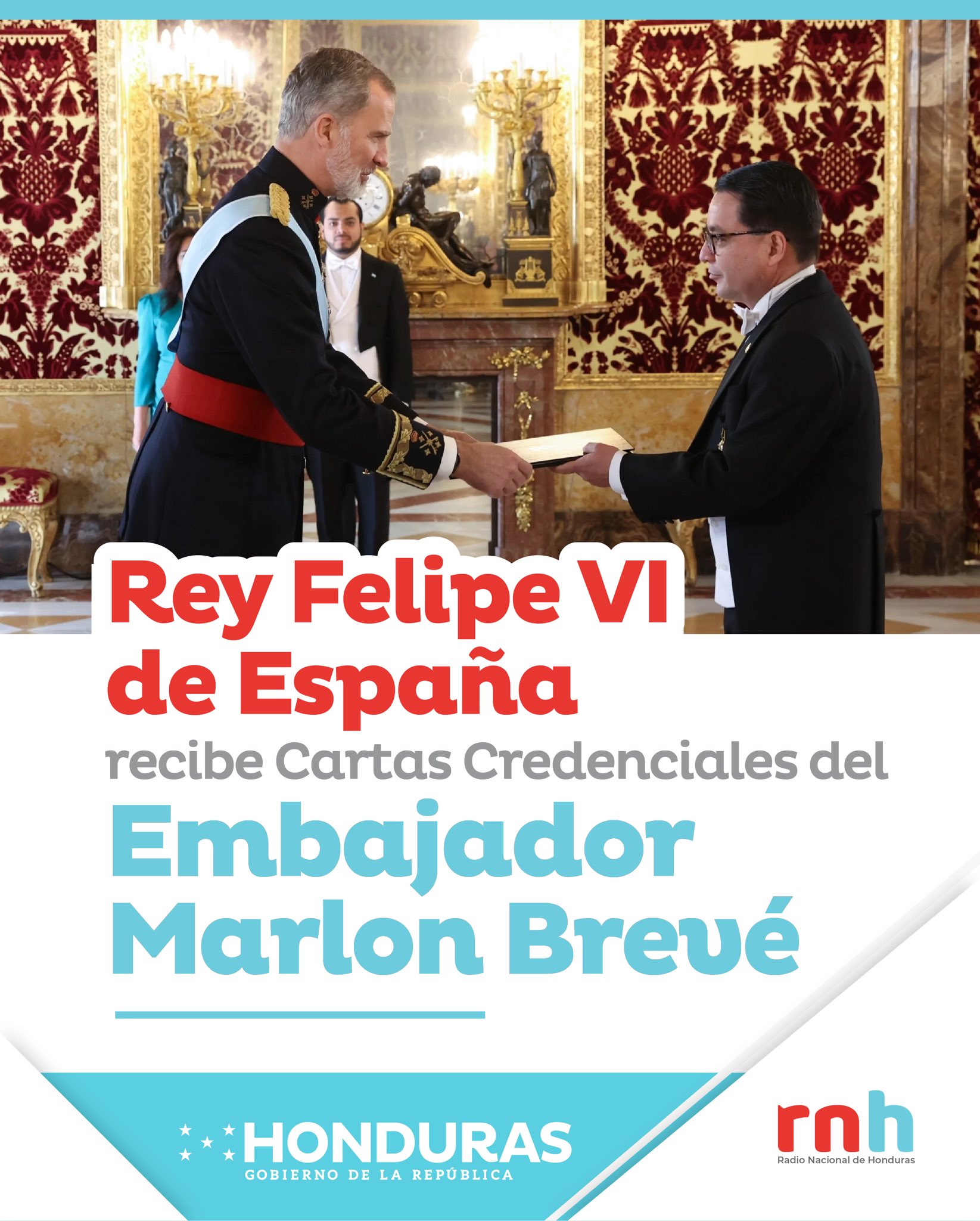 heno Específicamente Productos lácteos R N H on Twitter: "El Embajador de Honduras en España, entregó los documentos oficiales que le acreditan para poder desempeñar su cargo en el país europeo. El evento se desarrolló en heno Específicamente Productos lácteos R N H on Twitter: "El Embajador de Honduras en España, entregó los documentos oficiales que le acreditan para poder desempeñar su cargo en el país europeo. El evento se desarrolló en