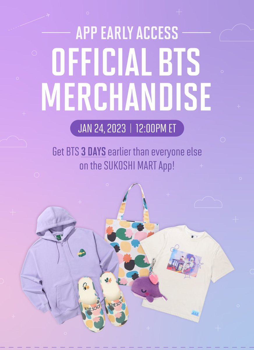 BTS Merch⁷ on Twitter "BTS Official Merch Sukoshi Mart App Exclusive