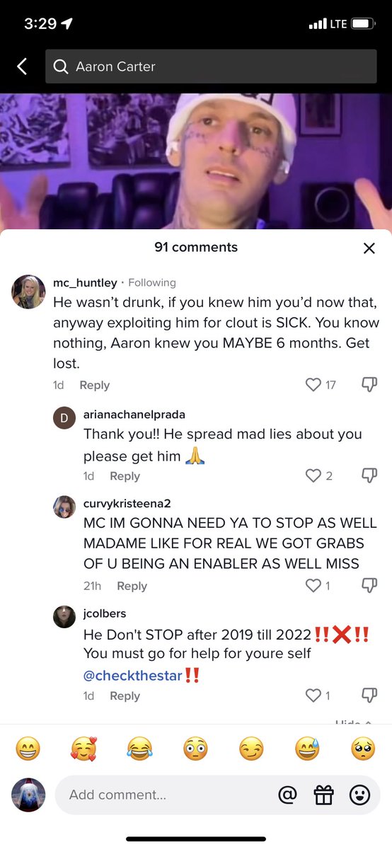 merv2298's tweet photo. Check vs Marie Hurley TikTok #Aaroncarter #checktheoil https://t.co/O1QVTLzCWL