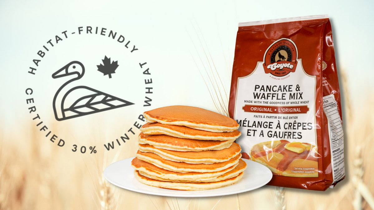 We are excited to welcome one of Canada’s iconic food brands, <a href="/CoyotePancakes/">Coyote Pancake and Waffle Mix</a>, to the Habitat-Friendly Winter Wheat Ecolabel program. Read the full story here: cerealscanada.ca/coyote-pancake…