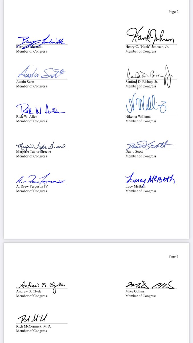 Bipartisanship: Georgia’s congressional delegation calls on President Biden to bring the Bulldogs to the White House. 

“It is our hope that this repeat championship team can join the many teams prior that have been honored by the President.” #gapol