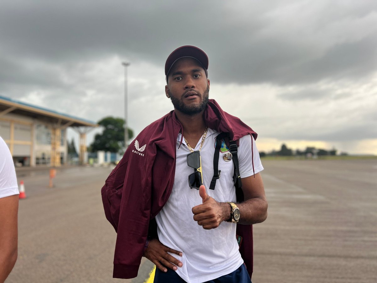 windiescricket's tweet image. Tasvika muZimbabwe!🇿🇼

The #MenInMaroon have arrived ahead of the 1st Test in Zimbabwe.
#MenInMaroon #ZIMvWI