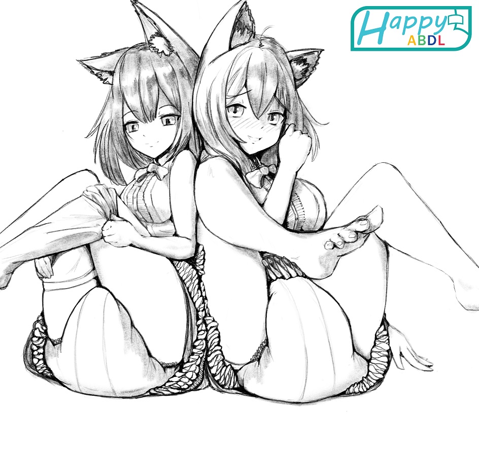 My latest original piece is out! Two cute diapered wolf girls! Check it out! If you love it, you can support my art and journey on Patreon. Remember, sharing my artwork helps it reach more people. Thank you for your support!