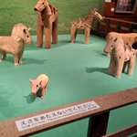 作られた時代の再現になっている？九州国立博物館に放牧される埴輪!