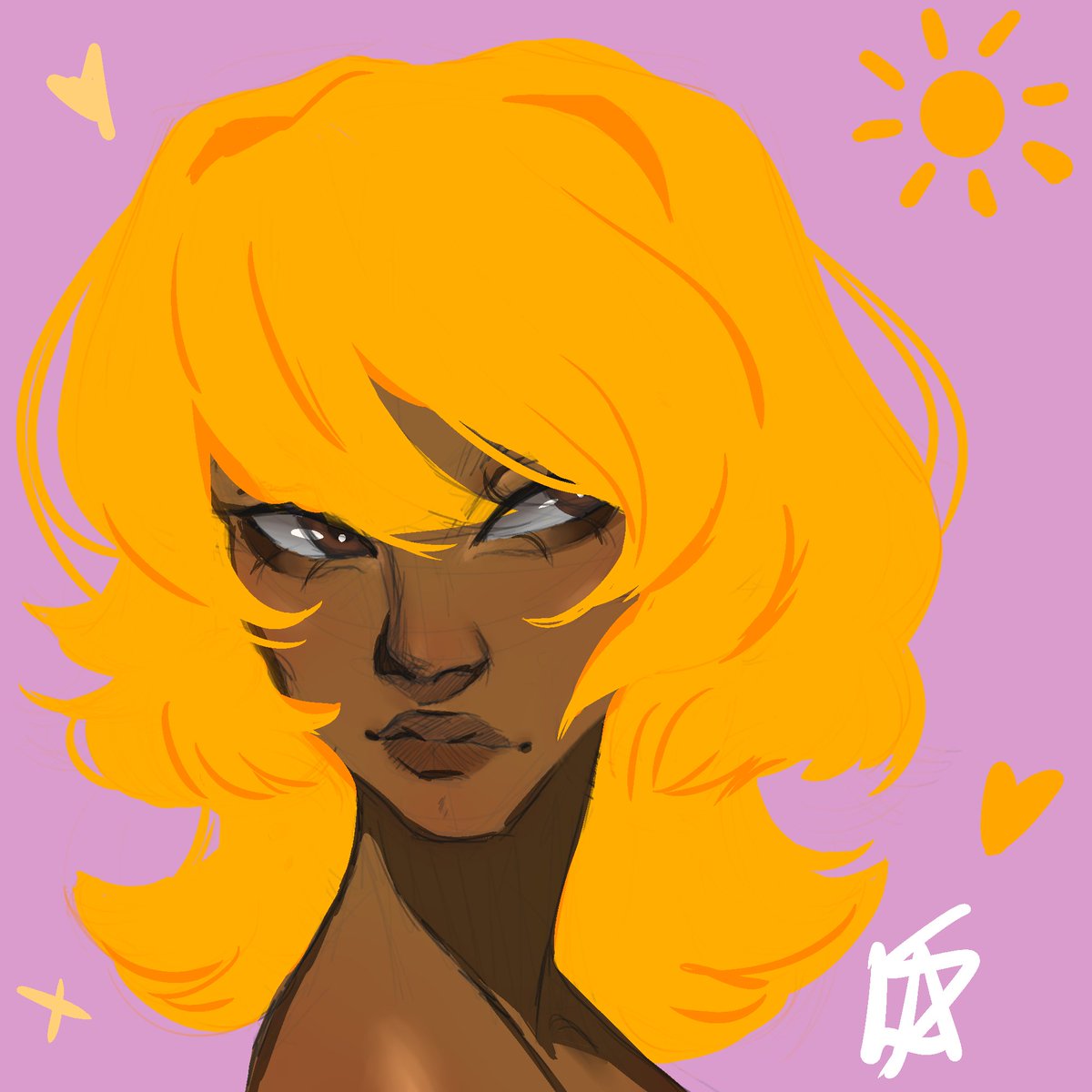 Hadn't drawn in a minute.... 🌞🤭❤️ #digitaldoodle #digitalart