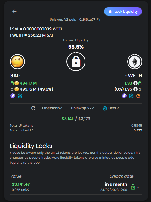 SamuraiInu_ERC's tweet photo. Lp Locked https://t.co/QFdhorjaNT

#ETH #SamuraiInu #NFT #Ethereum #EthereumNFT https://t.co/NOEs7ktzS3