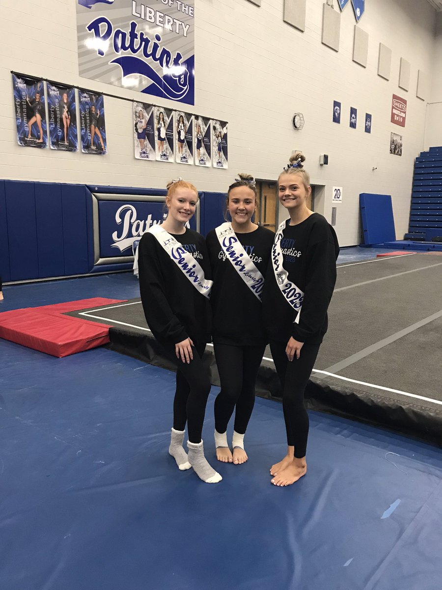 Congratulations and thank you to this great group of seniors! <a href="/OLHS_Gym/">Liberty Gymnastics</a> #Liberty #Seniors