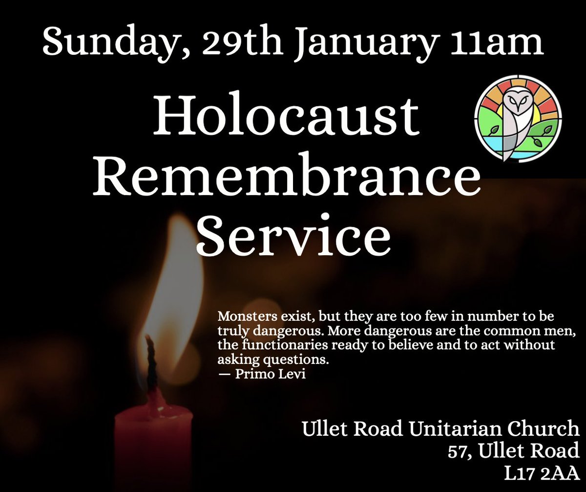 TheUnitariansMD's tweet photo. This Thursday and Sunday with @SPortUnitarians and @UlletRoadChurch 🕯️ https://t.co/cI6k8vEij0