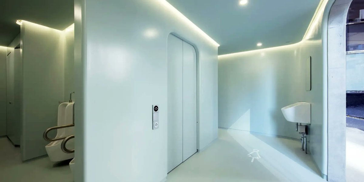 Desk Achitecture on Twitter "pastel green and overhead lights brighten up marc newson's public