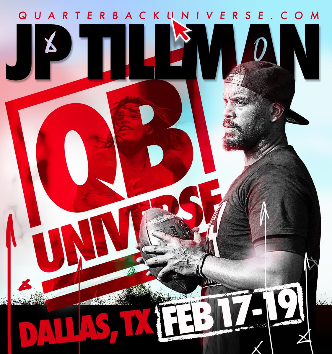 J.P. Tillman (@theqbtech) on Twitter photo I’m grateful for the opportunity to be apart of the best QB camp in America.
Excited to get to work with kids from all over the country!
Thank you to <a href="/ChrisHixsonQB/">Chris Hixson</a> & the rest of the <a href="/QBUniverseQBU/">QBUniverse</a> staff for selecting me to be one of your newest additions to your amazing staff. I’m grateful for the opportunity to be apart of the best QB camp in America.
Excited to get to work with kids from all over the country!
Thank you to <a href="/ChrisHixsonQB/">Chris Hixson</a> & the rest of the <a href="/QBUniverseQBU/">QBUniverse</a> staff for selecting me to be one of your newest additions to your amazing staff.