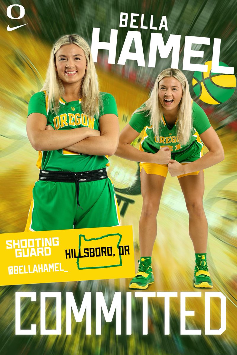 Congratulations to our own Bella Hamel on her commitment to the University of Oregon! #TitanPride⚡️ #GoDucks