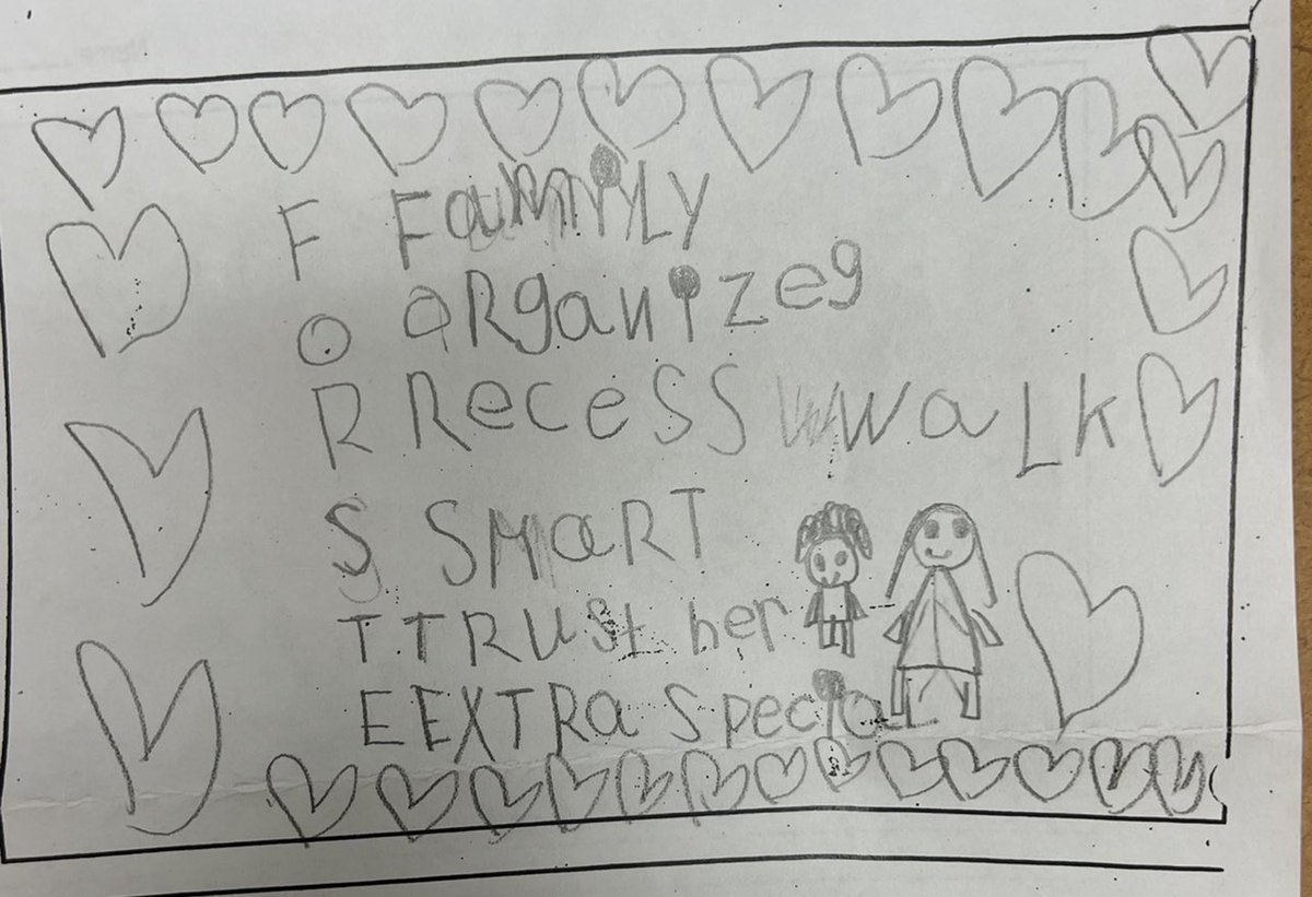 Just a reminder to never underestimate  how your actions can make a kid feel ❤️❤️ #teachertwitter #teacher