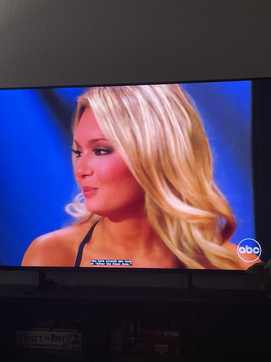 Clair_1996's tweet photo. I’m kind of living for Cat’s chaotic energy #TheBachelor https://t.co/mearjBGlHl